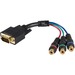 6in Rca Hd15 M/F To Component Breakout Cable Adapter