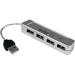 4port USB 2.0 Hub 480mbps Self Powered Mini Pc Mac