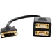 StarTech.com 1 ft DVI-I Analog to 2x VGA Video Splitter Cable - M/F - DVI-I (Single-Link) Male Video - Black