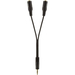 6in Mini Stereo Plug Black Y Adapter Jacks / Mfr. no.: F8Z359TT06INCHP