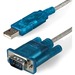 StarTech.com 3ft USB to RS232 DB9 Serial Adapter Cable - M/M - DB-9 Male Serial - Type A Male USB - 36.02