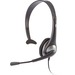 Ac-104 Mono Headset With Boom Mic Leatherette Single Barrel A / Mfr. no.: AC-104