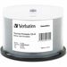 Verbatim 50pk Cd-R 80min 700mb 52x White Inkjet & Hub Printable W/Spindle