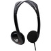 V7 HA300 Cable Stereo Headphone Over the head Ear cup Black