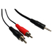 Cables Direct Mini-phone/RCA Audio Cable for Audio Device - 3 m - 1 Pack