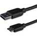 Click to view product details and reviews for Startechcom 3m 10ft Slim Superspeed Usb 30 A To Micro B Cable M M 1 X Type A Male Usb 1 X Type B Male Micro Usb Nickel Plated Black.