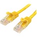 StarTech.com 0.5m Yellow Cat5e Patch Cable with Snagless RJ45 Connectors - Short Ethernet Cable - 0.5 m Cat 5e UTP Cable - First End: 1 x RJ-45 Male Network - Second