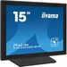 iiyama ProLite T1532MSC-B1S 38.1 cm (15") LED Touchscreen Monitor - 4:3 - 8 ms BTB (Black to Black) - 381 mm Class - Projected Capacitive - 10 Point(s) Multi-touch S