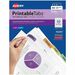 Avery Printable Self Adhesive Tabs