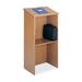 SAF 8915MO, Safco,  Standup Lectern,  23" x15-3/4" x46,  Medium Oak