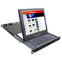 Rose Electronics - RV1-KVM19UPB4UB - Rose Electronics RackView 19" Rackmount LCD Monitor with 4-Port KVM Switch
