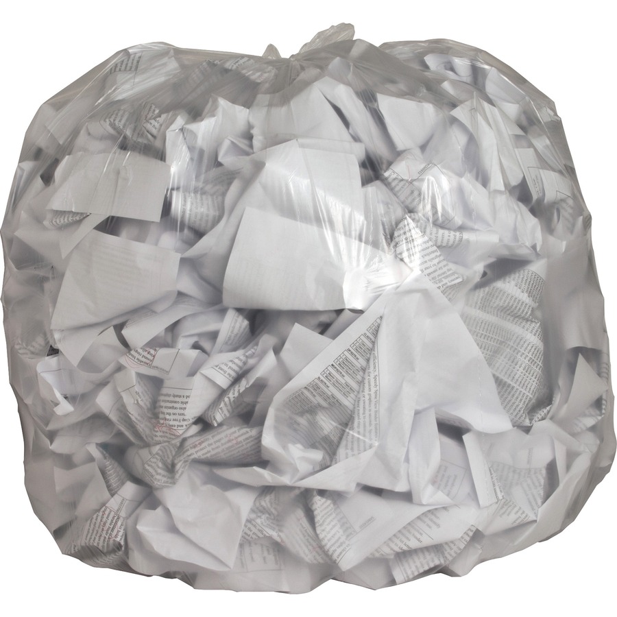 23 X 17 X 46 Linear Low Density Extra Heavy Gauge 45 gal. Trash Can  Liner - Clear