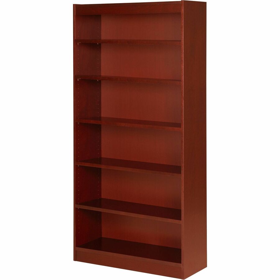 Six Shelf Panel Bookcase - 36" Width x 12" Depth x 72" Height - Wood 