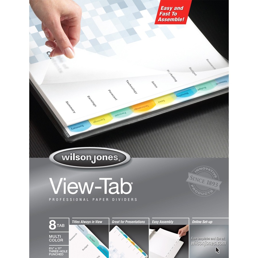 Wilson Jones View Tab Paper Divider