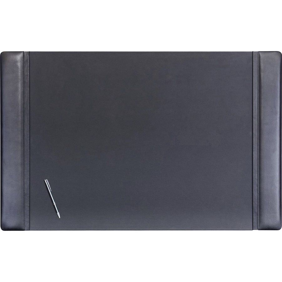 DACP1025 Dacasso 38 x 24 Desk Pad Black Leather Office Supply Hut