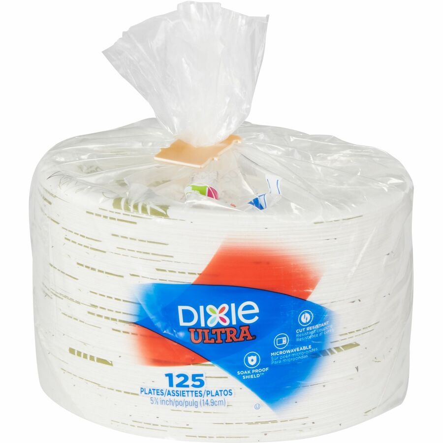 Dixie 9 Economy White Paper Plates