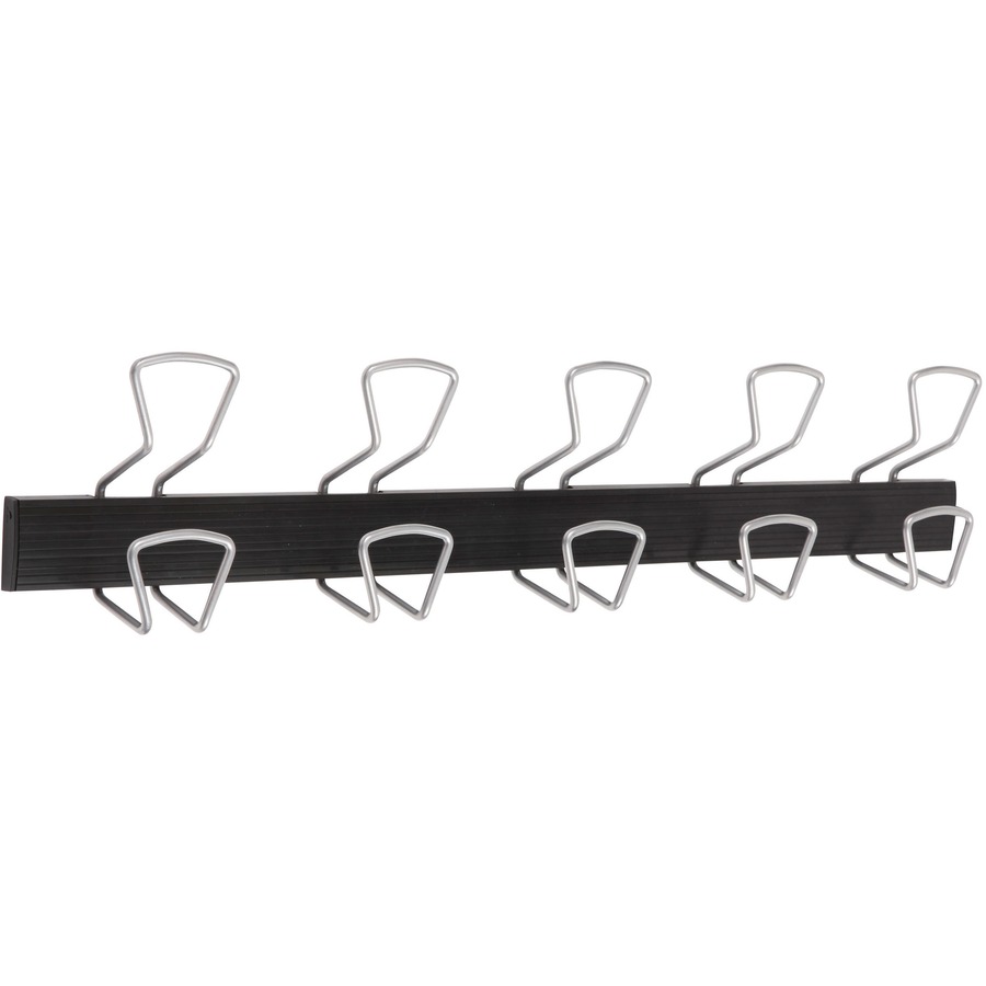 Alba Coat Hanger 450x22x60mm Plastic Black (Pack of 20