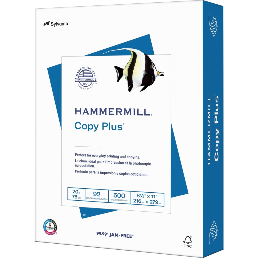 HP Printer Paper | 8.5 x 11 Paper | All-In-One 22 lb |10 Ream Case - 5,000  Sheets |96 Bright | Made in USA - FSC Certified |207010C