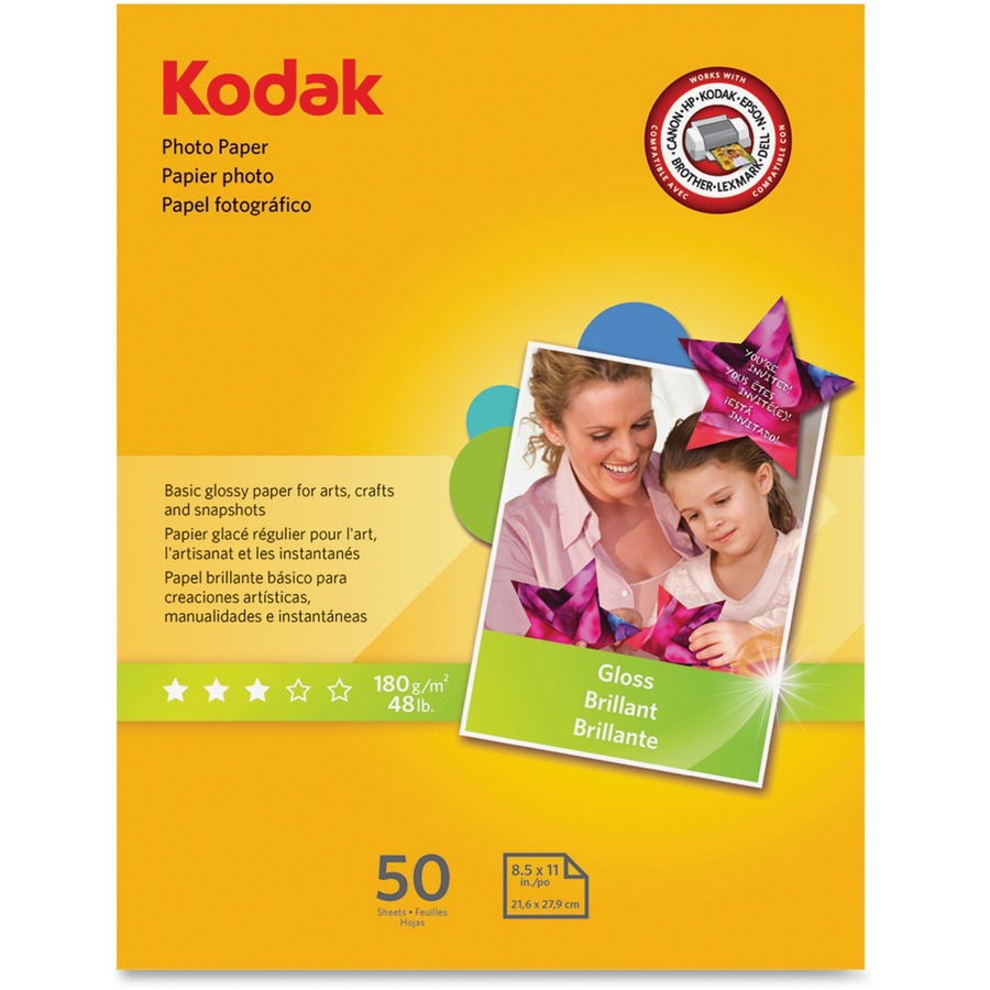 Kodak 1213719, Kodak Glossy Photo Paper, KOD1213719, KOD 1213719