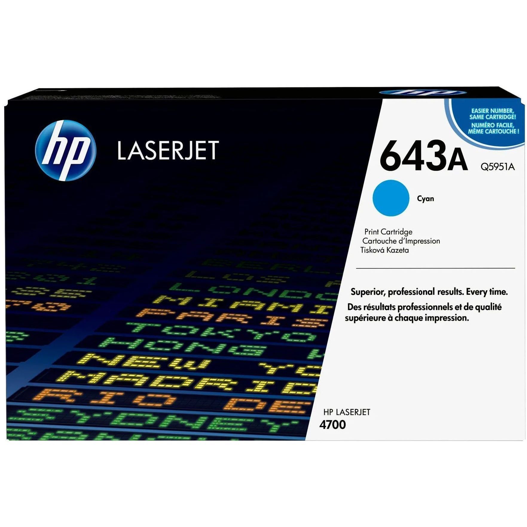 TONER, HP COLOR LASERJET 4700 CYAN CA