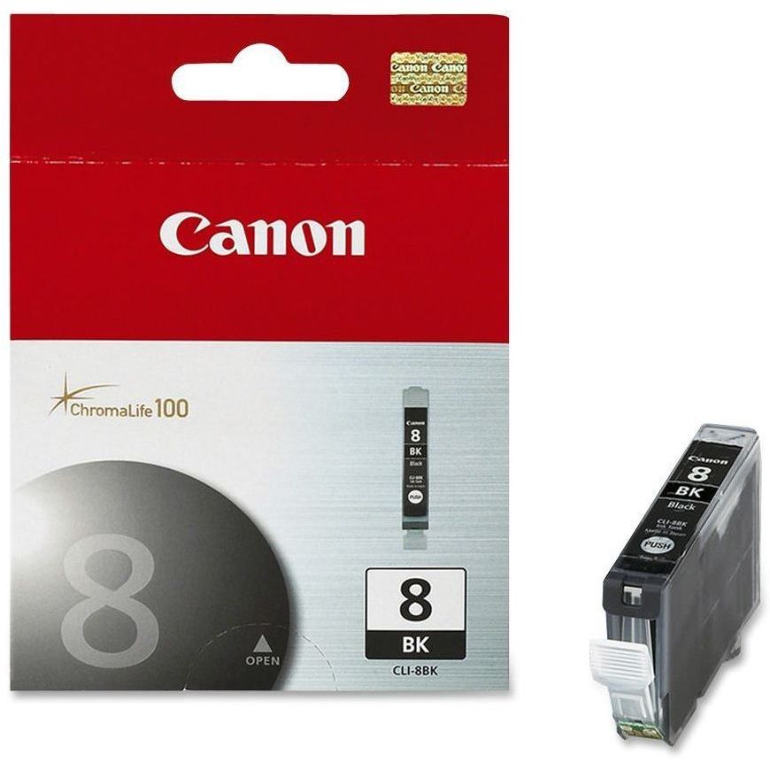 INK CARTRIDGE, CLI-8, BLACK, FOR