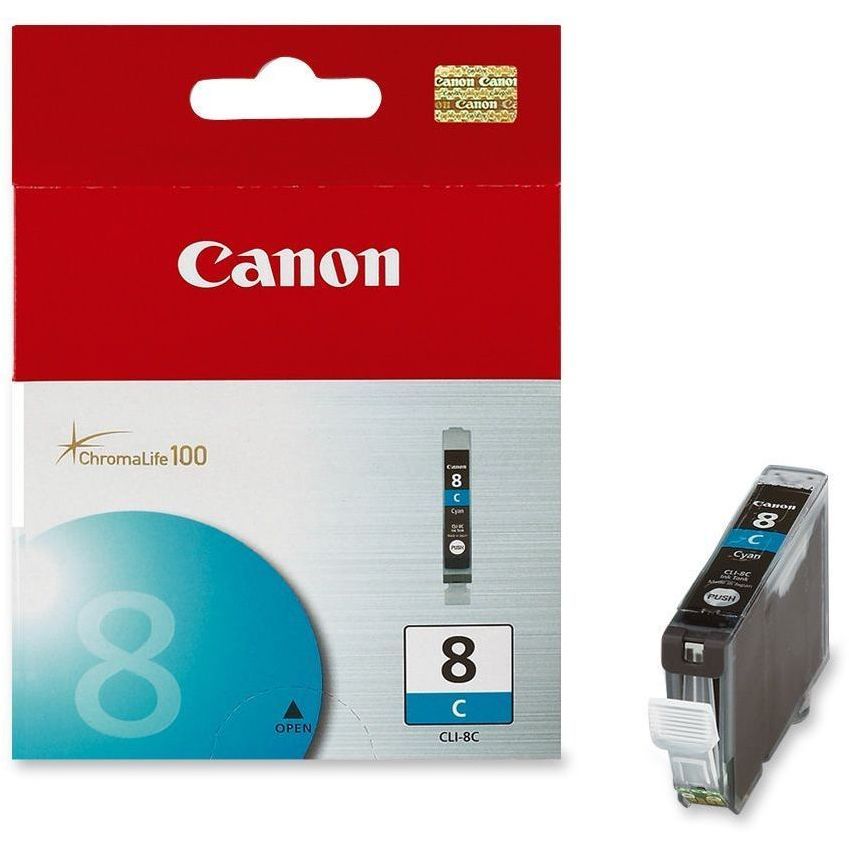 INK CARTRIDGE, CLI-8, CYAN, FOR