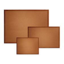 Quartet S774 Cork Board, 4'x3', Oak Frame, QRTS774, QRT S774