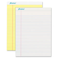 Perforated Pad, Legal, 50 Sheets/Pad, 8-1/2