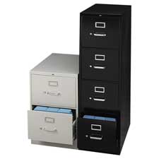 2-Drawer Legal File, Vertical, 18-1/4