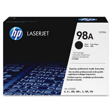 Hewlett Packard 92298A Toner Cartridge, Page Yield 6, 800, Black, HEW92298A, HEW 92298A