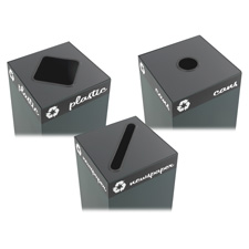 SAF 2981GN Safco Square Recycling Containers & Lids SAF2981GN