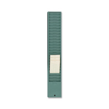 ACP810107000 Acroprint Time Recorder Time Card Rack, 4-3/8"x31-1/8"x1-3/4", 25 Pockets, GreenRACK,TIME CARD,25PKT,GREEN