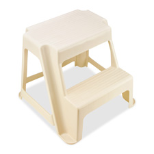 Rubbermaid Commercial Products 42221 Two Step Stool, 18-1/2'' x 18-1/4'' x 16'', Almond