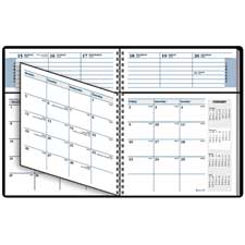AAGG48000 At-A-Glance Weekly/Monthly Planner,2PPW/2PPM,6 -7/8"x8-3/4",BlackPLNR,WK/MO,6-7/8X8.75,BK