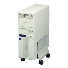 Mobile Vertical CPU Stand, 8-5/8'x13'x1-5/8', Putty