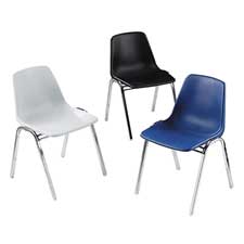 HON1001BLK HON Company Stacking Chair, 19-1/4"x19-7/8"x30-1/2", 4/CT, BlackCHAIR,STACKING,BK