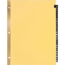 SPR 01181 Sparco A-Z Black Leather Tab Index Dividers SPR01181
