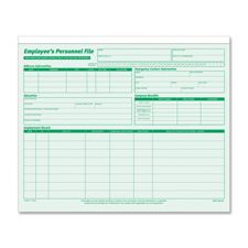 TOP 3287 Tops Employee Record File Folders TOP3287