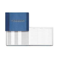 Acco/Wilson Jones S495 Notarial Act Journal, 775-Record Cap, 90Pgs, 8-5/8x11-1/8'', Blue, WLJS495, WLJ S495