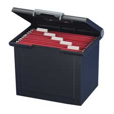 Portable File Box,Jumbo Size,9-7/8