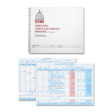 DOM 210 Dome Publishing Check And Deposit Register DOM210
