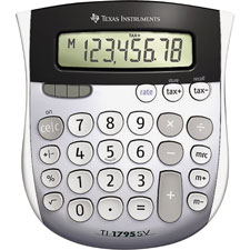TEX TI-1795SV Texas Inst. Angled 8-Digit Display Calculator TEXTI1795SV