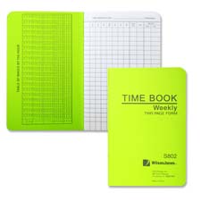 WLJ S802 Acco/Wilson Jones Foreman's Pocket Size Time Books WLJS802