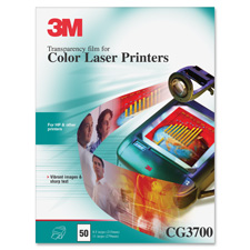 MMM CG3700 3M Color Laser Printer Transparency Film MMMCG3700