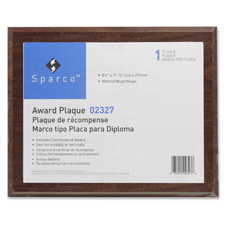 SPR 02328 Sparco Traditional Plaques SPR02328