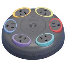 KMW 62634 Kensington Smartsockets Tabletop Surge Protector KMW62634