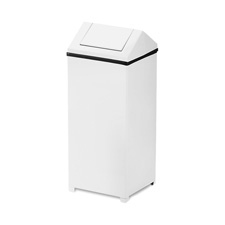 RCP T1424ERBWH Rubbermaid Swingtop Steel Receptacles RCPT1424ERBWH