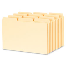 ESS 513BUF Esselte Blank Tab Bristol Index Card Guides ESS513BUF