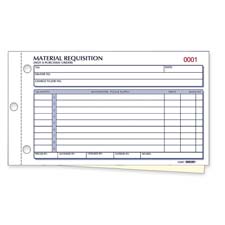 RED 1L114 Rediform Material Requisition Purchasing Forms RED1L114