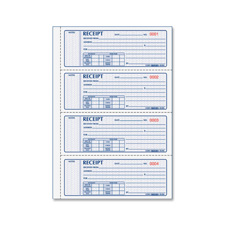 RED 8L816 Rediform Money Receipt 4 Per Page Collection Forms RED8L816